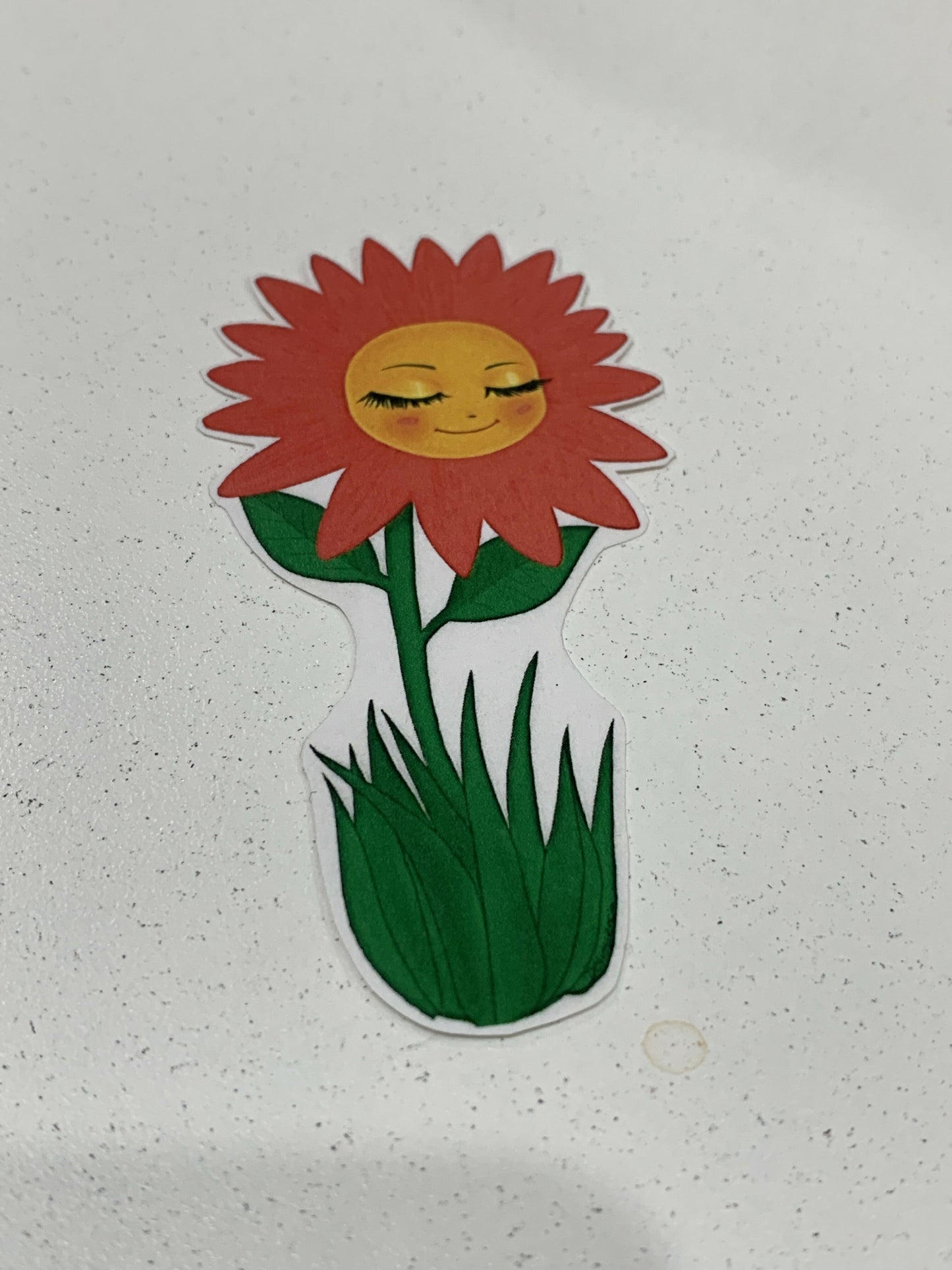Flower sticker