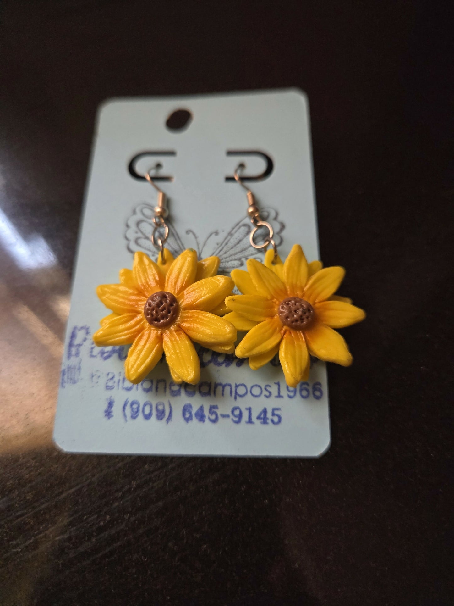 Aretes girasol