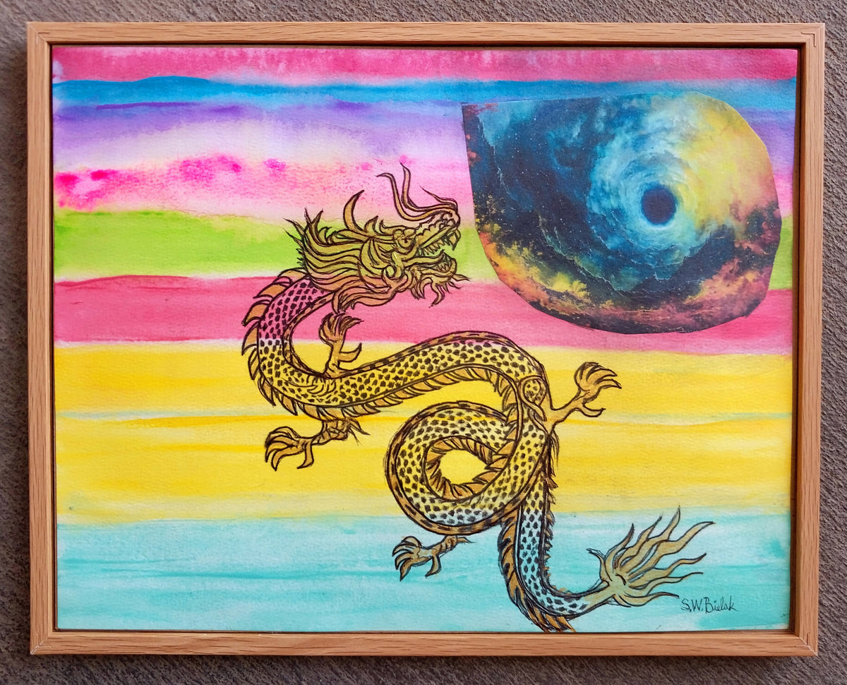 Dragons In The Sky - Art By Steven Bielak 11 x 14