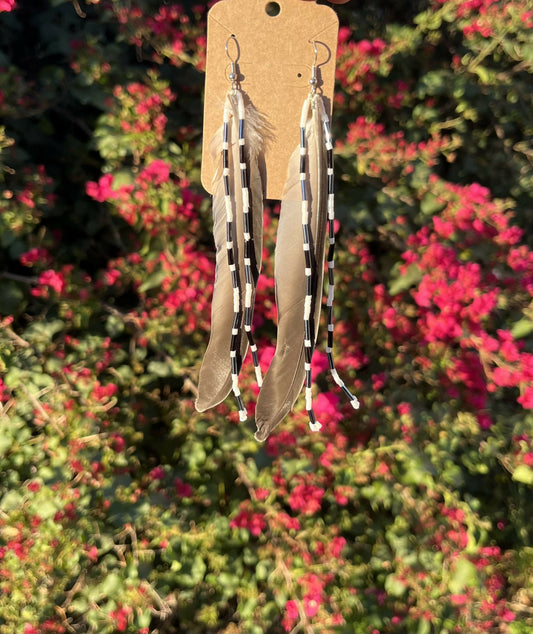 Long Feather Earrings